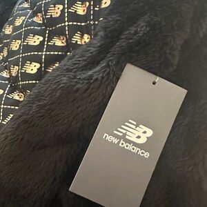 New Balance Black Faux Fur Jacket